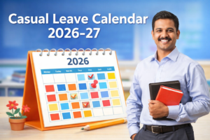 Casual Leave Calendar 2026-27