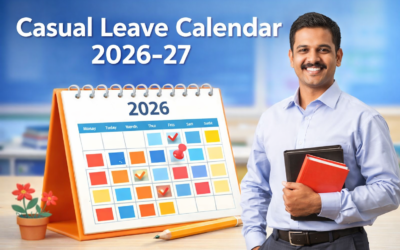 SCHOOL 4 Casual Leave Calendar 2026-27
